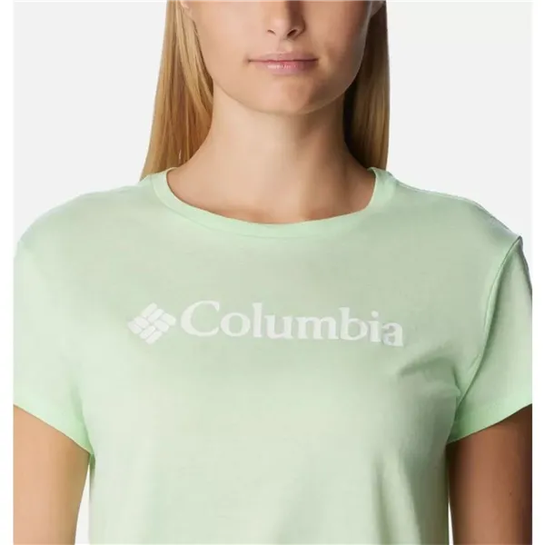 Women’s Short Sleeve T-Shirt Columbia 1992134372 Light Green