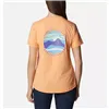 Women’s Short Sleeve T-Shirt Columbia 1998133812 Salmon (XS)