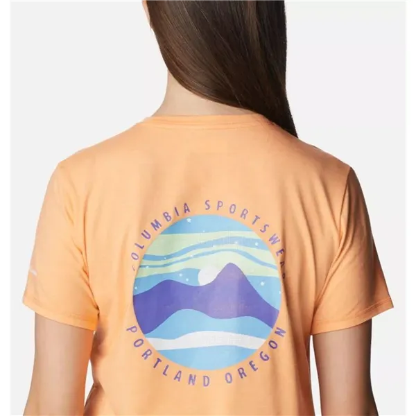 Women’s Short Sleeve T-Shirt Columbia 1998133812 Salmon (XS)