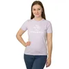 Women’s Short Sleeve T-Shirt Converse 10024538-A04 Lavendar (XS)