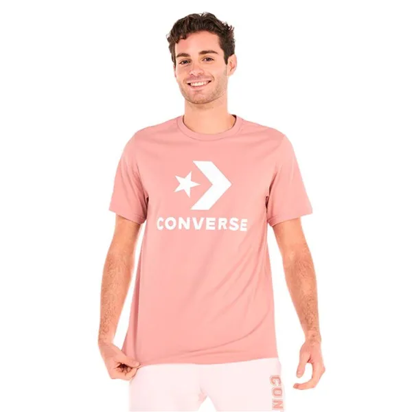 Men’s Short Sleeve T-Shirt Converse 10025458-A06 Salmon (S)