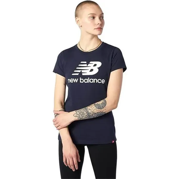 Women’s Short Sleeve T-Shirt New Balance WT31546_NNY Blue (L)