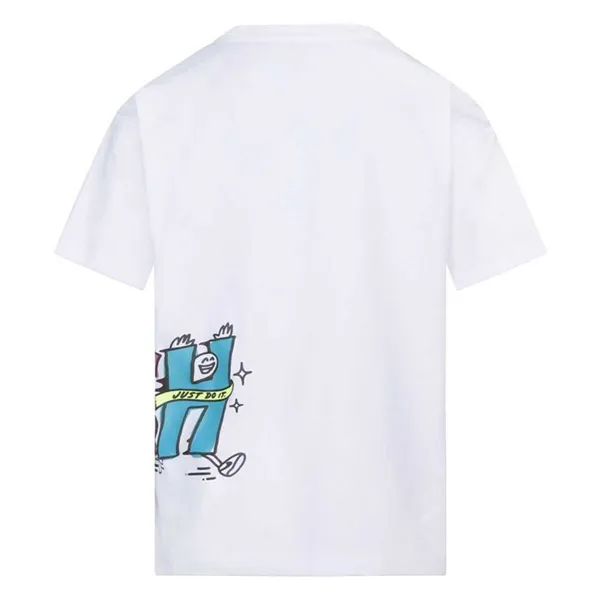 Child's Short Sleeve T-Shirt Nike 86L110-001 White (2-3 Years)