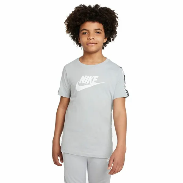 Child's Short Sleeve T-Shirt Nike DX2300-077 Grey Light grey (7-8 Years)