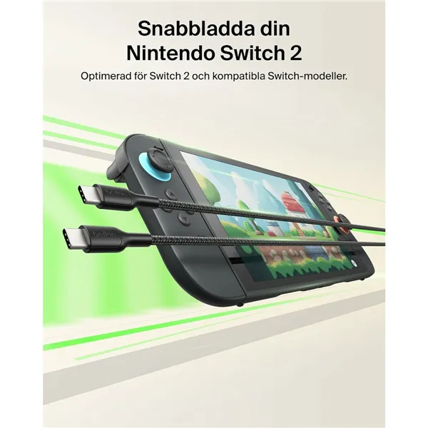 USB Cable Belkin ENA008HQ2MBK Black 2 m