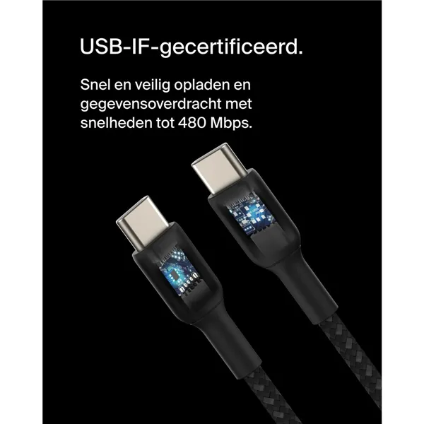 USB-C to USB-C Cable Belkin CAB004BT0MBK Black