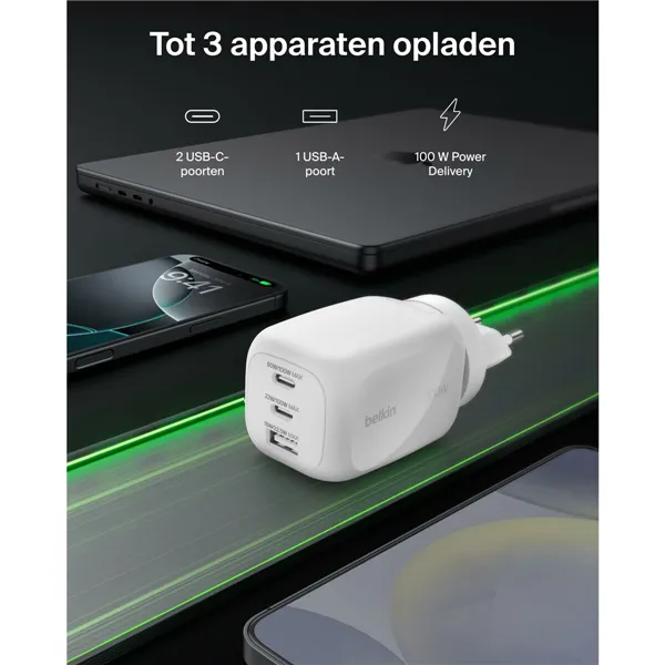 USB Cable Belkin WCH016HQWH White
