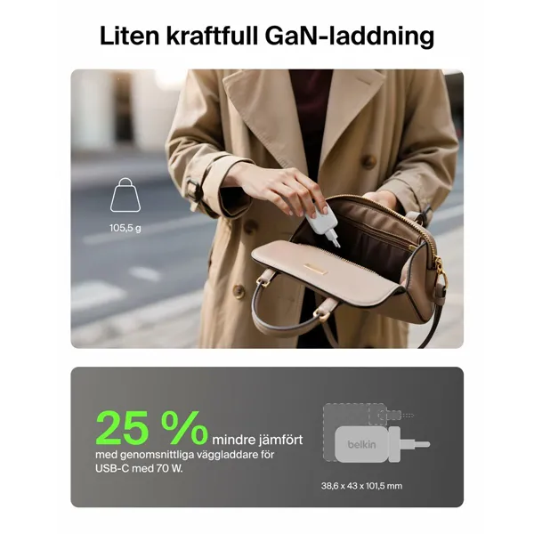 USB Cable Belkin WCH018HQWH White