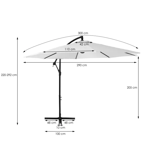 Puutarhavarjo Springos GU0027 300cm