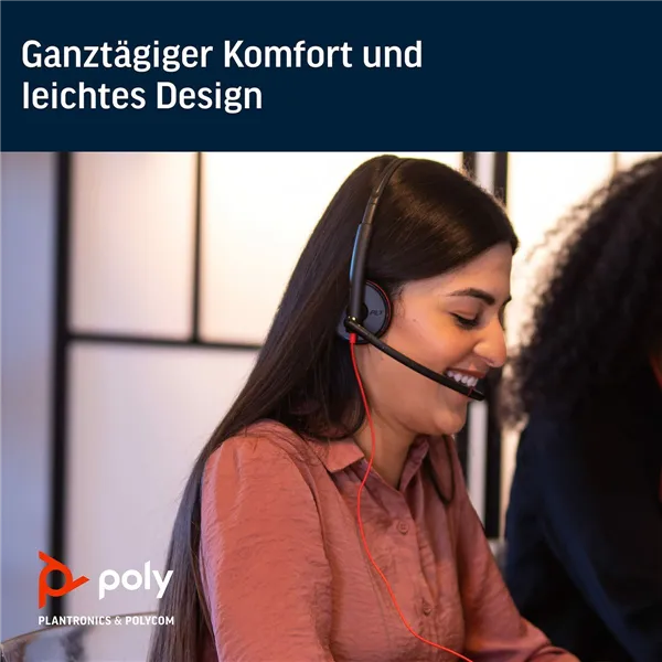 Headphones with Microphone Poly 209748-201 Black