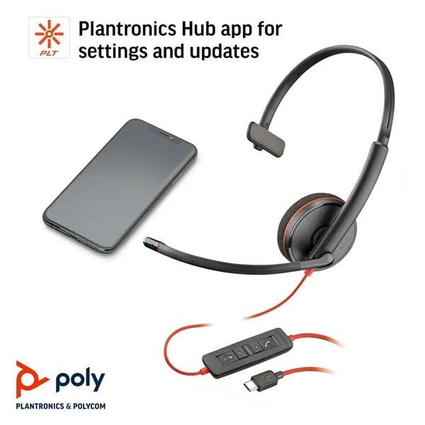 Headphones with Microphone Poly 209748-201 Black