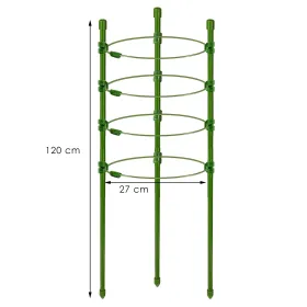 Gėlės žiedų atrama Springos HA5168 120 cm žalia