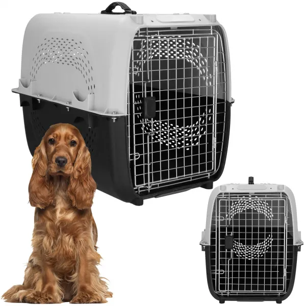 Транспортировочна клетка для животных Springos PA0328 до 20 кг 69x47x55 см
