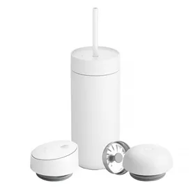 Щетка для унитаза DKD Home Decor 10 x 10 x 38,5 cm Чёрный Металл Белый Керамика