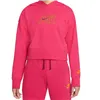 Hooded Sweatshirt for Girls  CROP HOODIE  Nike DM8372 666  Pink