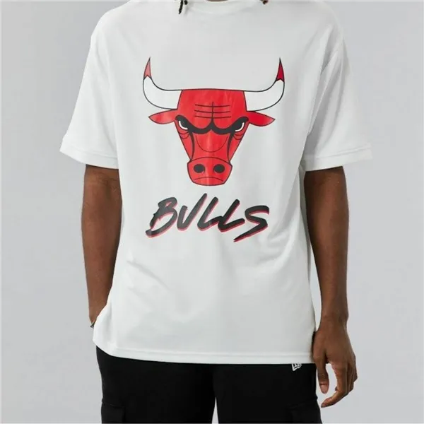 Short-sleeve Sports T-shirt NBA SCRIPT MESH New Era WHIFDR 60284736 White