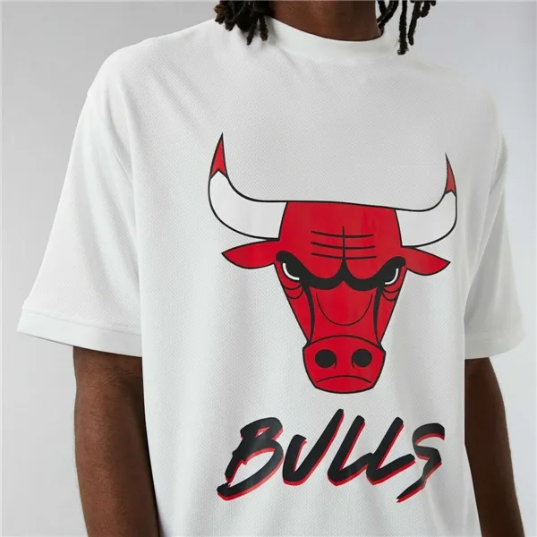 Short-sleeve Sports T-shirt NBA SCRIPT MESH New Era WHIFDR 60284736 White