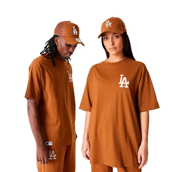 Short-sleeve Sports T-shirt New Era  TEE LOSDOD TPNSTN 60416427 Brown