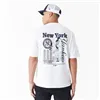 Short-sleeve Sports T-shirt New Era MLB PLAYER GRPHC OS TEE NEYYAN 60435538 White