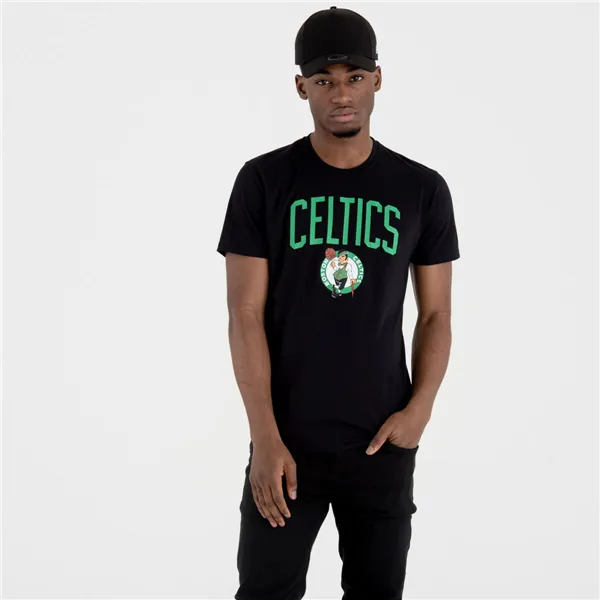 Short-sleeve Sports T-shirt New Era NOS NBA BOSCEL 60505459 Black