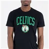 Short-sleeve Sports T-shirt New Era NOS NBA BOSCEL 60505459 Black