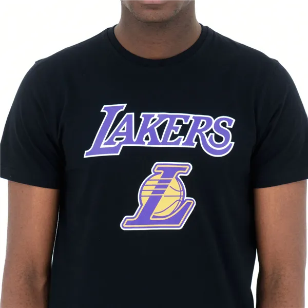 Short-sleeve Sports T-shirt New Era NOS NBA LOSLAK 60416756 Black