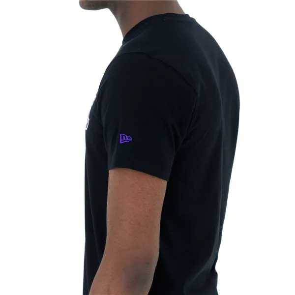 Short-sleeve Sports T-shirt New Era NOS NBA LOSLAK 60416756 Black