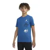Child's Short Sleeve T-Shirt Nike JDB AIR GLOBE JORDAN SS TEE 95D121 U1R Blue