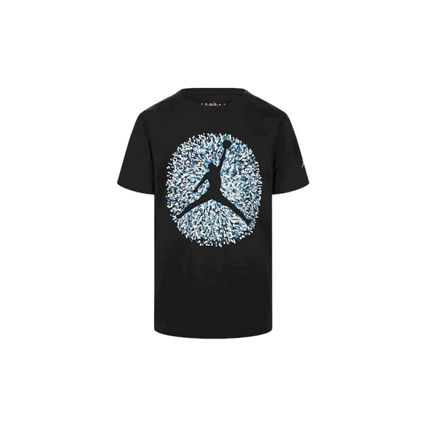 Child's Short Sleeve T-Shirt Nike JDB POOLSIDE JUMPMAN SS TEE 95D122 023 Black
