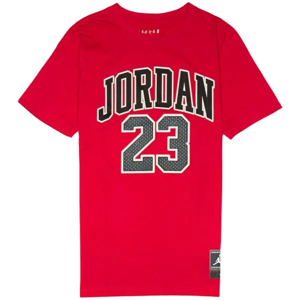 Child's Short Sleeve T-Shirt Nike JDB PRACTICE FLIGHT 95A088 R78 Red