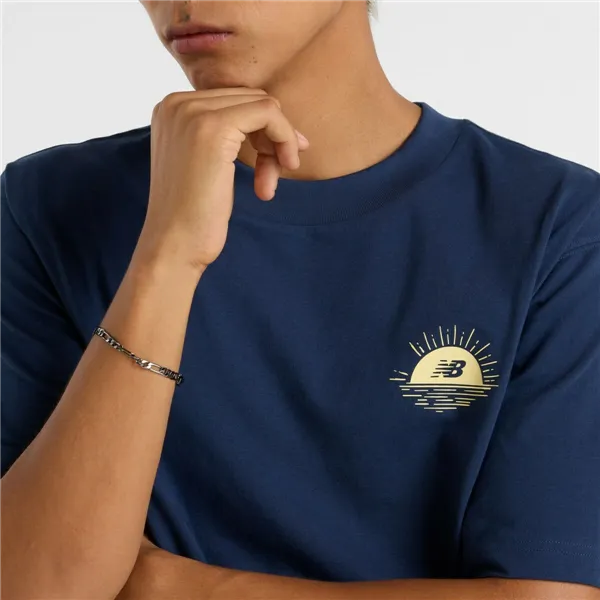 Men’s Short Sleeve T-Shirt New Balance LOB BOT SS MT51923 NNY Navy Blue