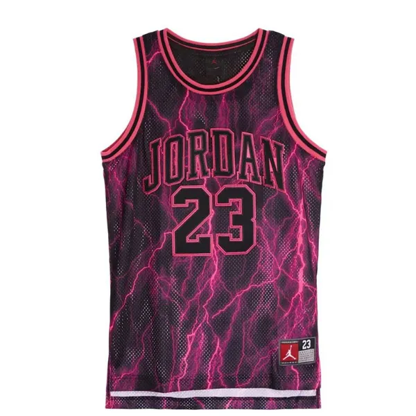 Child's Short Sleeve T-Shirt Nike JDN JORDAN 23 AOP JERSEY 95C655 K09 Black