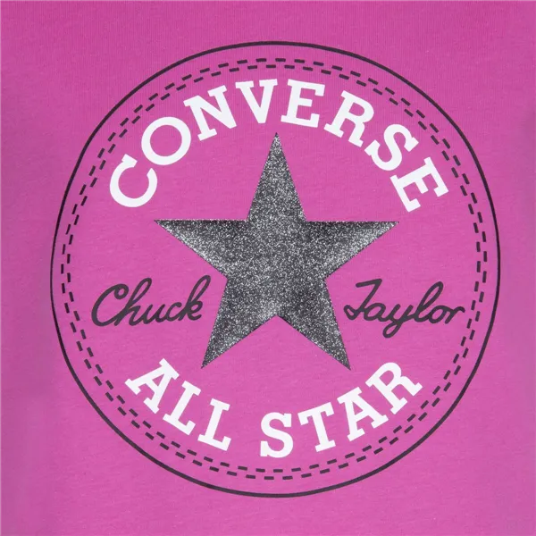 Child's Short Sleeve T-Shirt Converse CHUCK PATCH TEE 468992 A3J Pink