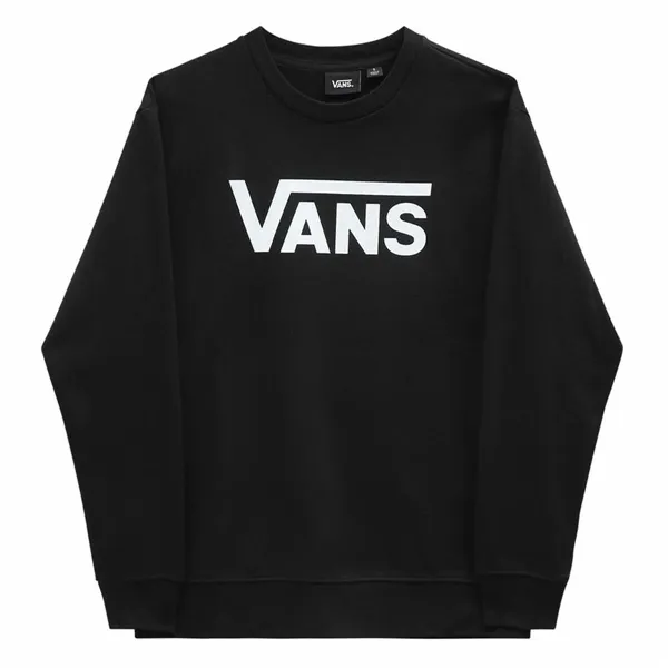 Women’s Sweatshirt without Hood Vans Drop V Logo BFF Crew Black