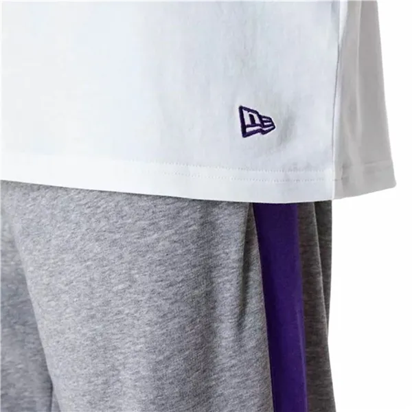 Men’s Short Sleeve T-Shirt New Era NBA Colour Block LA Lakers White