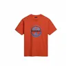 Men’s Short Sleeve T-Shirt Napapijri S-Bollo Ss 1 Orange