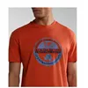 Men’s Short Sleeve T-Shirt Napapijri S-Bollo Ss 1 Orange