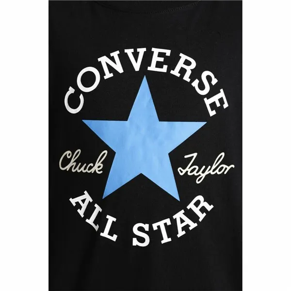 Child's Short Sleeve T-Shirt Converse Sustainable Core Black