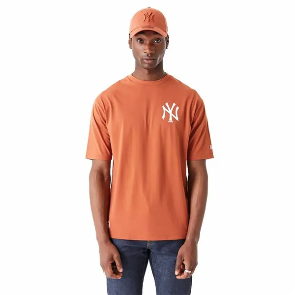Men’s Short Sleeve T-Shirt New Era New York Yankees MLB World Orange