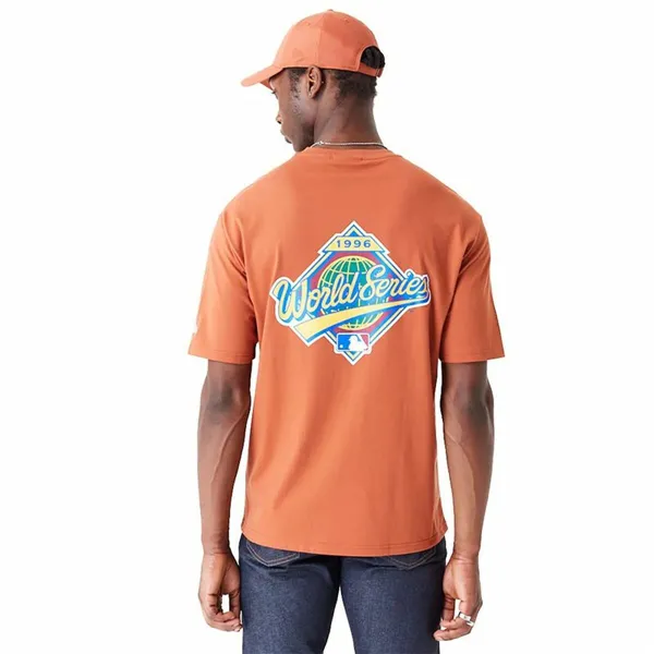 Men’s Short Sleeve T-Shirt New Era New York Yankees MLB World Orange