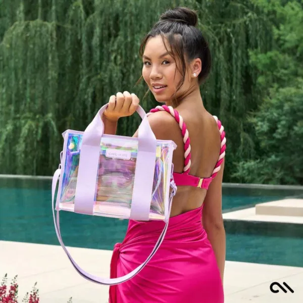Case-Mate Mini Travel Tote Bag - Waterproof shoulder bag (Soap Bubble)