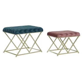 Taburetė DKD Home Decor 62 x 42 x 47 cm Metalinis