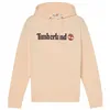 Men’s Hoodie Timberland Kennebec River Linear Logo Beige
