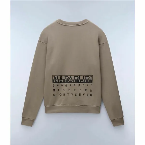 Men’s Sweatshirt without Hood Napapijri B-Premium C Beige Brindle 2