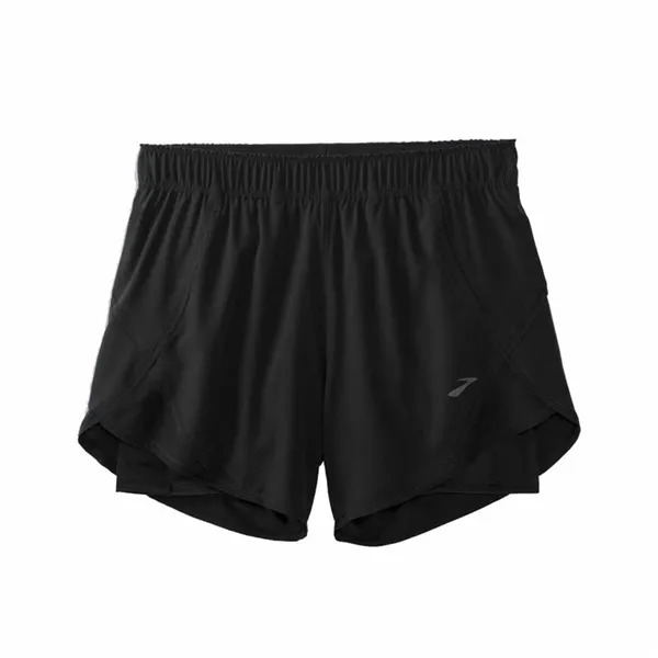 Sports Shorts for Women Brooks Chaser 5" 2-in-1 Black