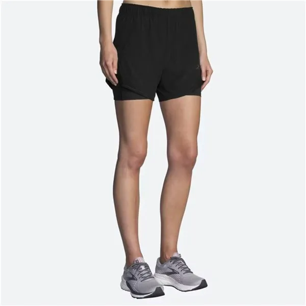 Sports Shorts for Women Brooks Chaser 5" 2-in-1 Black