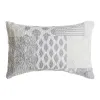 Tyyny DKD Home Decor Beige Harmaa Polyesteri Patchwork 60 x 10 x 40 cm
