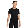 Child's Short Sleeve T-Shirt Nike Dri-Fit Academy Girls Black