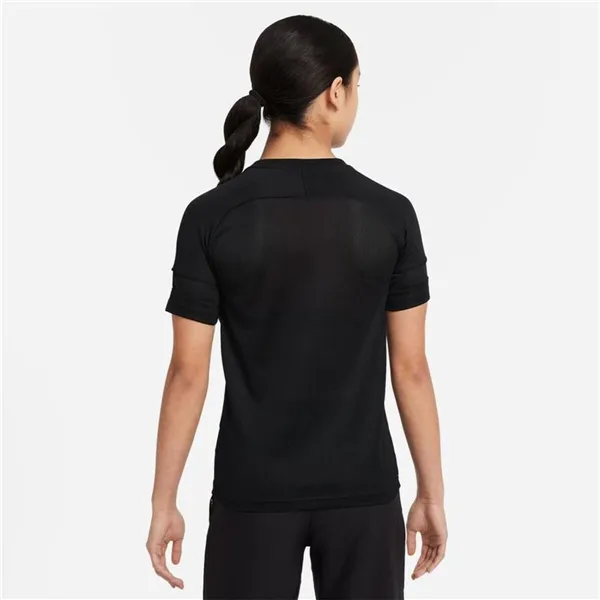 Child's Short Sleeve T-Shirt Nike Dri-Fit Academy Girls Black