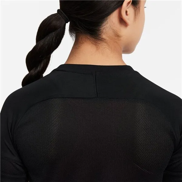 Child's Short Sleeve T-Shirt Nike Dri-Fit Academy Girls Black